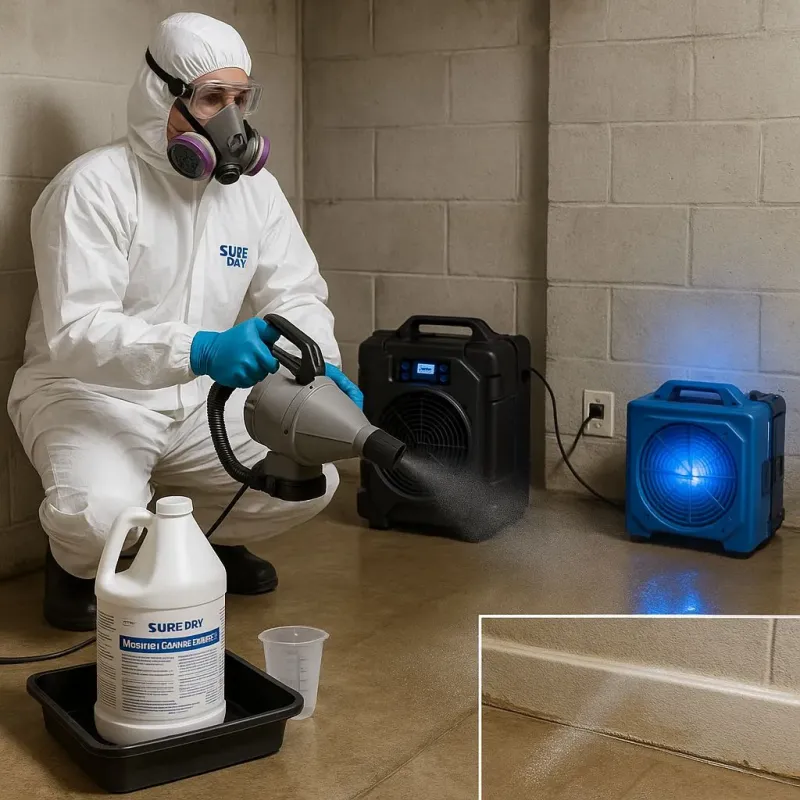 Sanitization and Odor Removal process in Grove City, FL